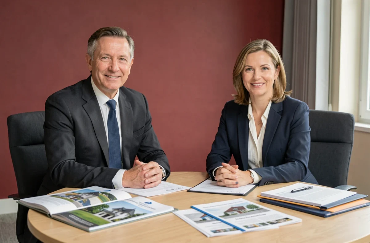 Conseillers de CARDINALES Solutions Patrimoniales examinant des dossiers d'investissement immobilier