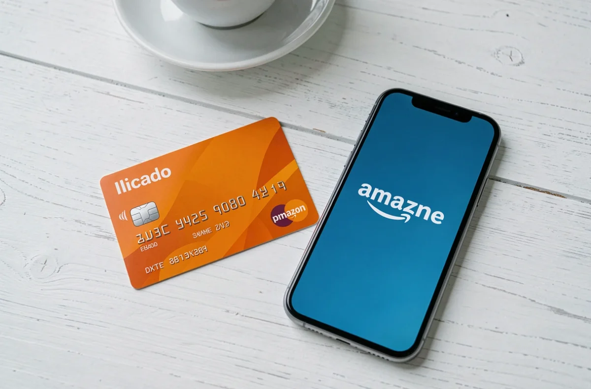 Carte Illicado posée à côté d'un smartphone affichant Amazon Prime, symbolisant la question de la compatibilité entre carte cadeau et abonnement Amazon