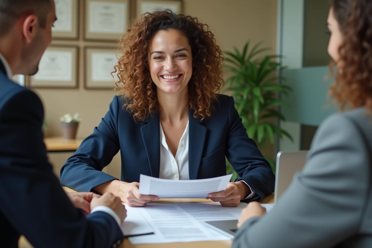 Femme en consultation juridique pour comprendre ses droits concernant la prescription de dettes et les pratiques des bureaux de crédit associés