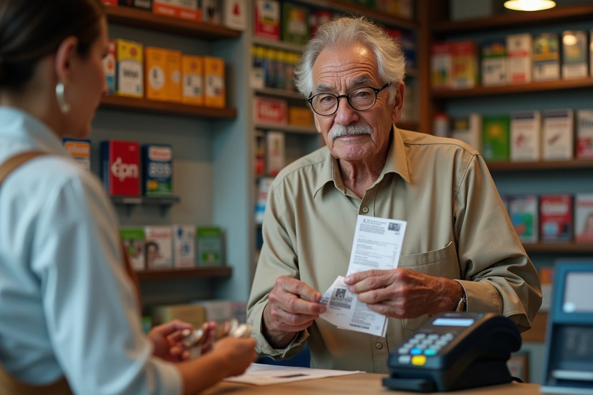 Retraité payant sa facture Free en espèces dans un bureau de tabac français